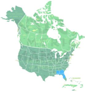Southeastern Pocket Gopher range map